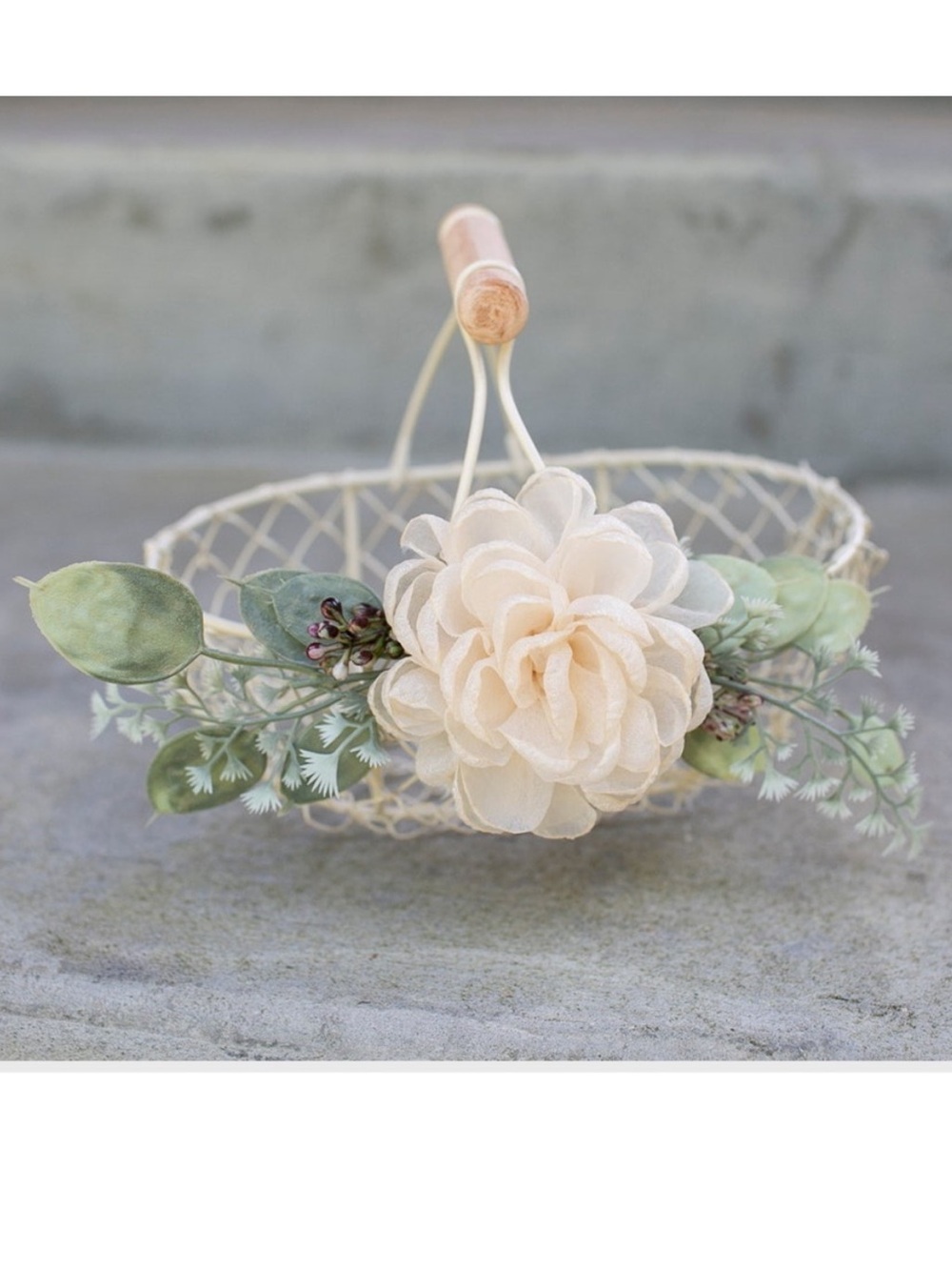 Boho Flower Girl Basket